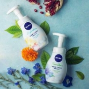 NIVEA 妮维雅 云柔植萃氨基酸洁面泡泡学生洗面奶面部洁面乳慕斯护肤品不紧绷 控油180ml+保湿180ml