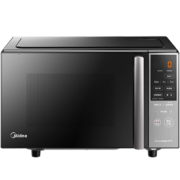 美的（Midea）家用微波炉 微碳系列 微烤一体机 20升小型 800W速热 6代变频 一级能效 智能解冻 PC20M5W（M5） 黑色