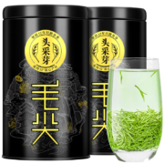 乐品乐茶 头采芽毛尖茶叶 特级2023新茶绿茶明前春茶嫩芽送礼礼盒装250g