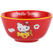 HELLO KITTY（凯蒂猫）陶瓷碗单个可爱卡通家用餐具个性创意少女心小号吃饭碗个人专用 4.5英寸凯蒂猫粉