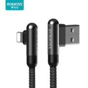 ROMOSS 罗马仕 弯头数据线适用苹果iPhone13快充11手机7充电线8plus游戏款12promax手表usb接口短款6车载吃鸡神器耳机