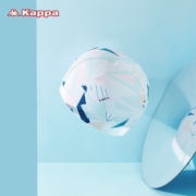 卡帕（Kappa） 游泳帽男女通用布帽舒适加大长发防水大号护耳不勒头游泳帽 几何白【布帽】