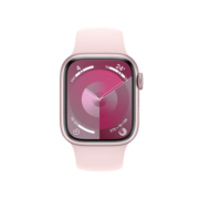 Apple Watch Series 9 智能手表GPS款41毫米粉色铝金属表壳 亮粉色运动型表带M/L 健康手表S9 MR943CH/A