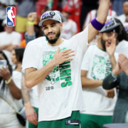NBA 凯尔特人队东部决赛限定款夏季T恤男子运动休闲舒适圆领短袖上衣 BOS XXL