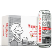 瓦伦丁 （Wurenbacher）白啤啤酒500ml*24听整箱装 比利时原装进口