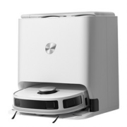 美的（Midea） 全能扫拖机器人W11会洗拖布自烘干雷达导航大吸力续航持久扫拖洗烘一体扫地机器 白色