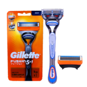 plus会员：Gillette 吉列锋隐剃须刀手动刮胡刀头锋速5层刀片 锋隐1刀架2刀头
