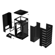 abee RS07全铝机箱 CNC工艺3D高光面板 ITX主板/兼容SFX&ATX电源/240水冷