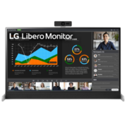 LG Libero 27英寸 2K IPS 1000:1 拆卸高清摄像头 内置音箱 旋转 便携办公 视频会议 魔动屏 显示器 27BQ70QC