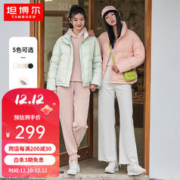 TANBOER 坦博尔 短款羽绒服女时尚立领韩版外套女宽松90鸭绒TD238350