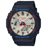 卡西欧(Casio)手表农家橡树八角形炭纤维防水运动女表 GMA-S2100WT-1A