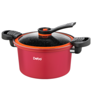 Debo 德铂微压锅家用汤锅不粘锅炖复合锅底电磁炉明火通用22cm