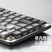 罗技（Logitech）MX 高性能低噪无线双模迷你机械键盘 84键 段落青轴