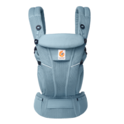 ERGObaby 美国二狗背带breeze全新升级透气系列四式婴儿背带抱娃神器 breeze石蓝色（0-48个月）