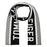 Tommy Hilfiger 汤米·希尔费格 男士logo标志针织围巾