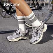 Saucony索康尼2K PRM电子表男女复古休闲鞋情侣经典运动鞋灰银42.5