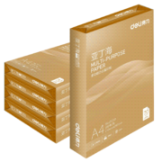 得力（deli）亚丁海a4纸 打印纸A4整箱70g双面复印纸办公白纸 新品70g-5包1箱（整箱2500张）