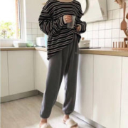 SHILIAO 诗莉奥 仙女珊瑚加绒单裤居睡裤