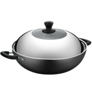 炊大皇（COOKER KING） 炒锅铁锅无涂层家用炒菜锅电磁炉燃气煤气灶明火通用 32cm铁锅   ZH32JIW