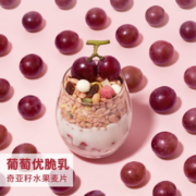 好麦多 HONlife酸奶水果燕麦302g三种口味奇亚籽即食代餐早餐饱腹冲饮谷 葡萄优脆乳302g