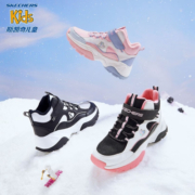 Skechers斯凯奇童鞋男女童棉鞋冬季防滑儿童加绒运动鞋中帮棉靴302527L 鞋口加绒/白色/黑色/WBK 30码