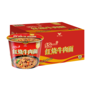 统一 方便面 来一桶 红烧牛肉味 103g*12桶 整箱装