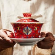 容山堂 cb598 茶杯 280ml 红宝相