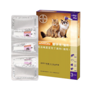 爱沃克拜耳宠物驱虫 猫体外驱虫猫咪体内外一体驱虫药小猫幼猫成猫外驱去耳螨跳蚤药除蚤去猫虱猫蚤 0.4ml（≤4kg猫用） 3支装