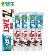 LION 狮王 渍脱多效去烟渍牙膏 150g*4（赠 细齿洁宽薄软毛牙刷1支+花语白漱口水12ml*20）