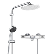 高仪（GROHE）进口恒温花洒套装 200MM幻洒顶喷 冷触龙头淋浴套装34155003