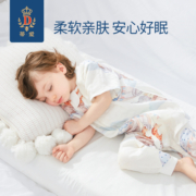 蒂爱婴儿睡袋春秋款桑蚕丝纱布睡袋宝宝分腿防惊跳四季通用防踢被