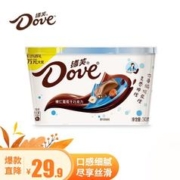 Dove 德芙 经典碗装巧克力休闲小吃零食糖果量贩分享生日礼物圣诞节礼品 榛仁葡萄干巧克力243g