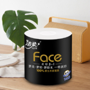 5日10点、限25000件、聚划算百亿补贴：洁柔卷纸4层140克*10卷黑face有芯卷筒纸卫生纸