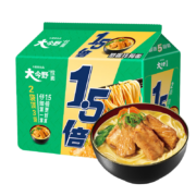 京东百亿补贴：今麦郎方便面 大今野1.5倍 葱香排骨拉面五连包132g*5袋