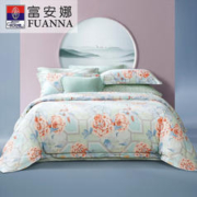 FUANNA 富安娜 60支长绒棉床上四件套 千华 1.8米床(被套:230*229cm)