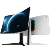 ANTGAMER/蚂蚁电竞 27英寸2K高清144Hz 1000R曲面屏窄边框HDR技术1ms升降电竞游戏电脑显示器ANT27TQC冷灰色
