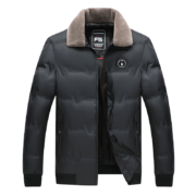 ROMON 罗蒙 男翻领棉服外套N8261 深蓝 4XL *3件