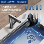HEGII 恒洁 洗菜盆厨房水槽水池盆台下盆洗碗槽日式纳米大单槽