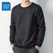 JEANSWEST 真维斯 圆领卫衣男士宽松休闲长袖T恤打底衫