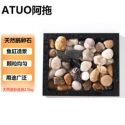 ATUO 阿拖 鱼缸底砂 鹅卵石2.5kg 鱼缸造景 石子 植物花盆铺面 铺路石