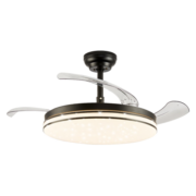雷士（NVC）风扇灯大瓦数客厅氛围感吊扇灯餐厅隐形扇叶遥控变频送风空气循环