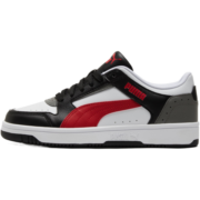 彪马（PUMA）官方 男女同款情侣鞋经典复古低帮休闲板鞋REBOUND JOY380747 黑色-白-红色-石灰色-06 42