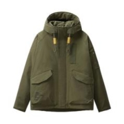 马克华菲 羽绒服男运动户外冬季新款连帽加厚保暖夹克多口袋工装情侣款外套