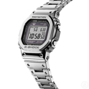 卡西欧（CASIO）G-SHOCK礼物推荐男表经典35周年限定街头说唱小方块金属小方表 电波+太阳能+蓝牙GMW-B5000D-1