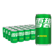 可口可乐 雪碧 Sprite 汽水饮料 摩登罐  200ml*24罐
