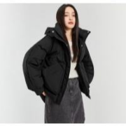 雪中飞 女式连帽短款羽绒服