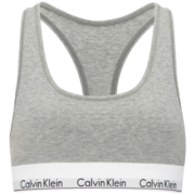 Calvin Klein内衣【圣诞礼盒JENNIE同款摩登引力带】女工字文胸礼物F3785AD 020-椰青灰 S 推荐70A-75A
