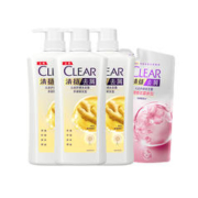 88VIP会员：CLEAR 清扬 去屑韧发洗发水 500g*3瓶+ 200g(赠200g*2袋+200g)