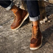 RED WING 红翼 Classic Moc 1907工装靴+长袖T恤+针织帽