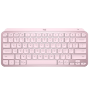 罗技（Logitech）MX Keys Mini 简约无线蓝牙 高端办公键盘 背光时尚 超薄便携 玫瑰粉